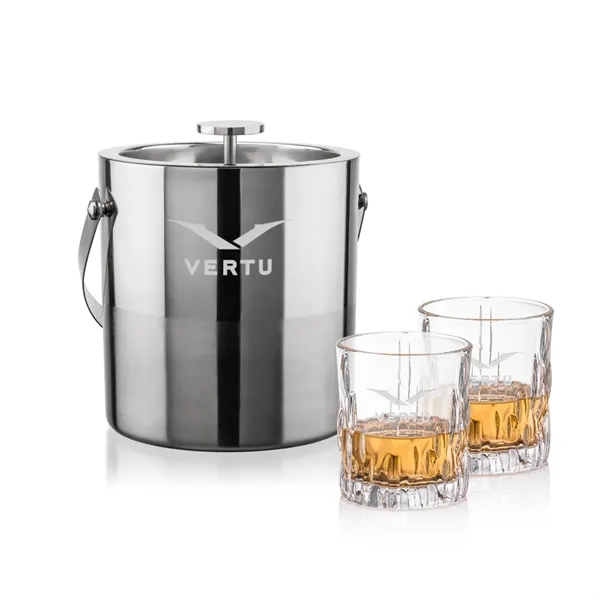 The Catania Ice Bucket with On-the-Rocks Set brings refined style and... from ASI 84592 St Regis Group