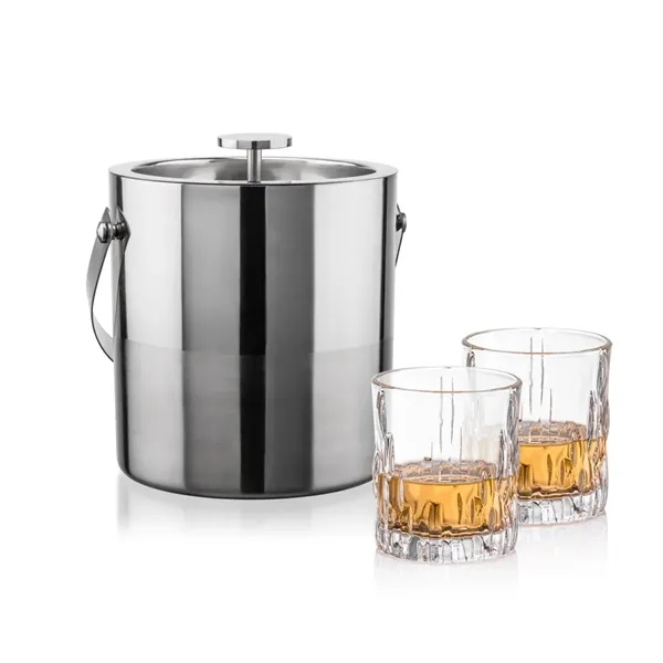 The Catania Ice Bucket with On-the-Rocks Set brings refined style and... from ASI 84592 St Regis Group