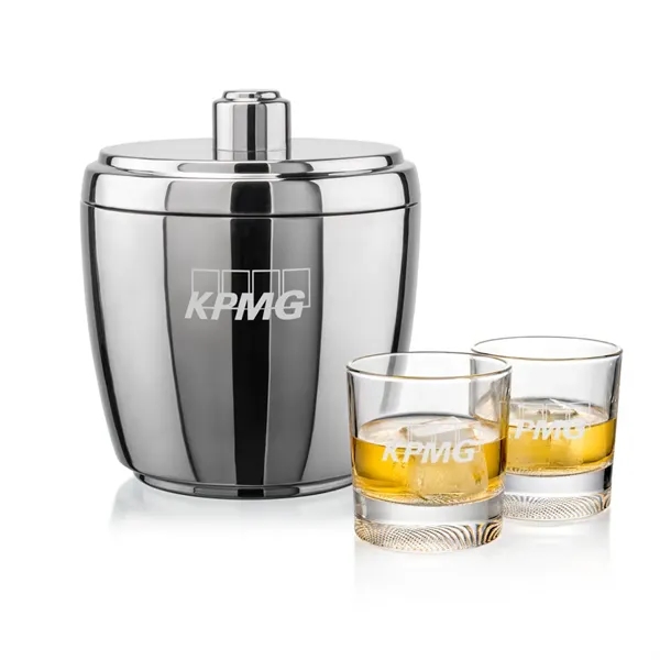 The Pescara Ice Bucket & On-the-Rocks Set combines modern style with... from ASI 84592 St Regis Group