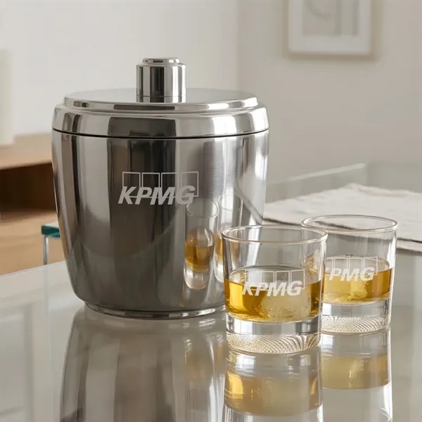 The Pescara Ice Bucket & On-the-Rocks Set combines modern style with... from ASI 84592 St Regis Group