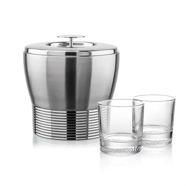 The Genoa Ice Bucket & On-the-Rocks Set is designed for effortless... from ASI 84592 St Regis Group