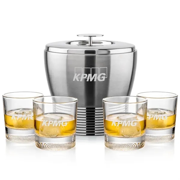 The Genoa Ice Bucket & On-the-Rocks Set is designed for effortless... from ASI 84592 St Regis Group