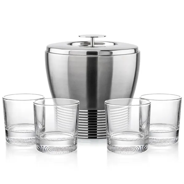 The Genoa Ice Bucket & On-the-Rocks Set is designed for effortless... from ASI 84592 St Regis Group