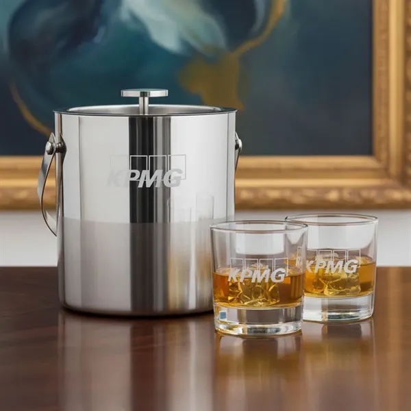 The Catania Ice Bucket with On-the-Rocks Set brings refined style and... from ASI 84592 St Regis Group