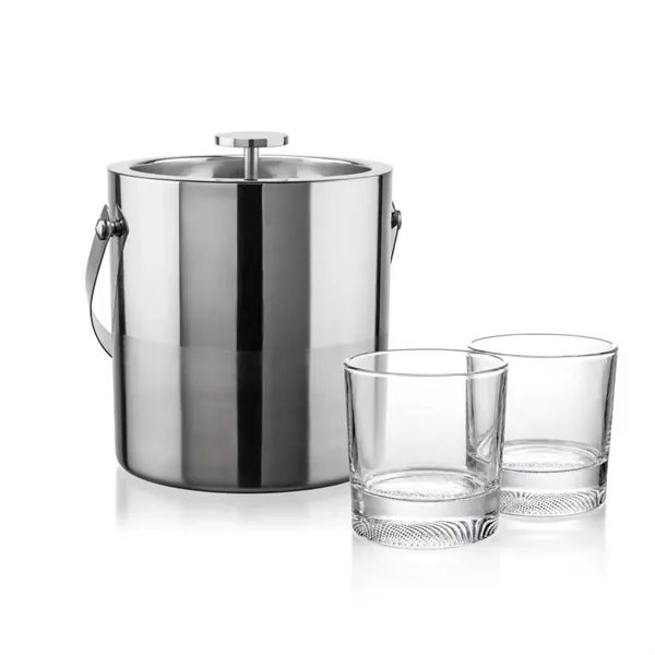 The Catania Ice Bucket with On-the-Rocks Set brings refined style and... from ASI 84592 St Regis Group
