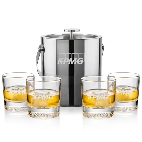 The Catania Ice Bucket with On-the-Rocks Set brings refined style and... from ASI 84592 St Regis Group