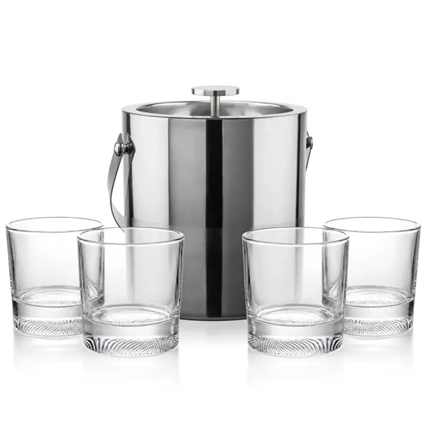 The Catania Ice Bucket with On-the-Rocks Set brings refined style and... from ASI 84592 St Regis Group