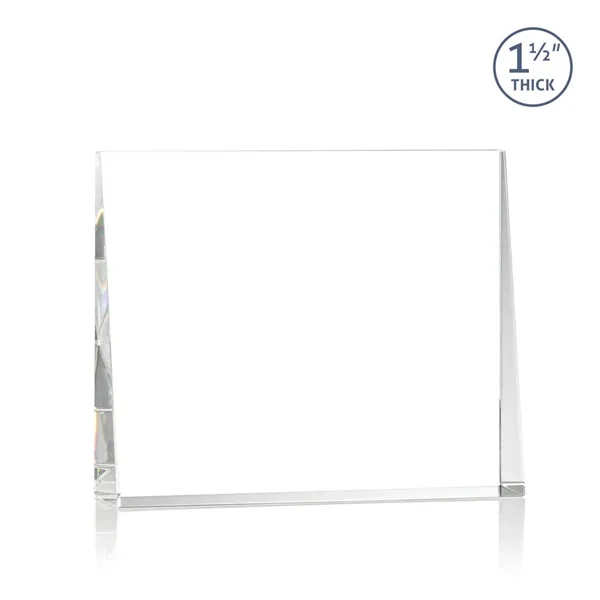 The Sylviana VividPrint™ Award showcases a sleek optical crystal wedge design... from ASI 84592 St Regis Group / St Regis