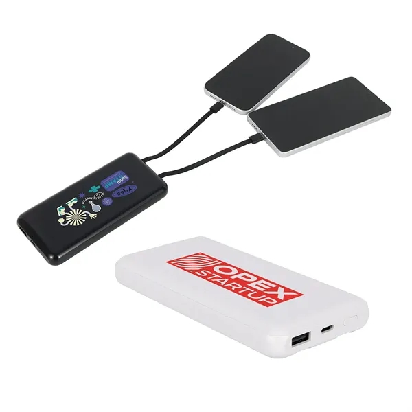 10000mAh UL Listed Power Bank with Built-In Charging Cables... from ASI 36730 Ariel Premium Supply Inc