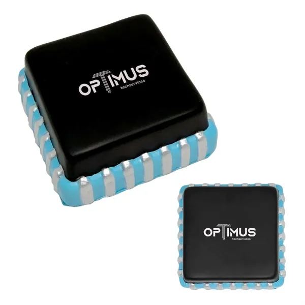 2.13" microchip shape stress reliever made of PU foam.... from ASI 63549 Jornik Manufacturing Corp