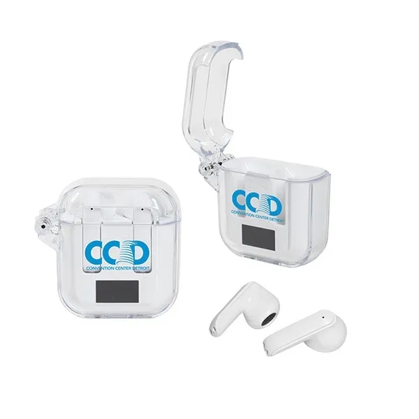 Wireless earbuds in charging case.... from ASI 62660 Innovation Line