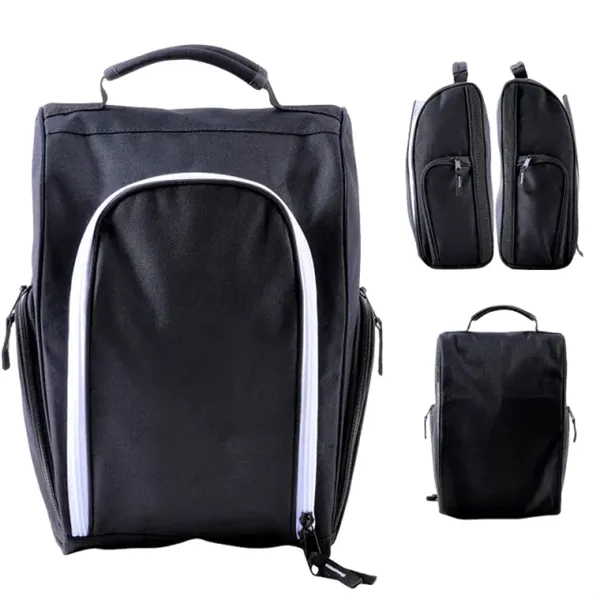 Durable Oxford golf shoe bag organizes shoes, balls, tees & gear... from ASI 98766 Yanlee Trading Co Ltd