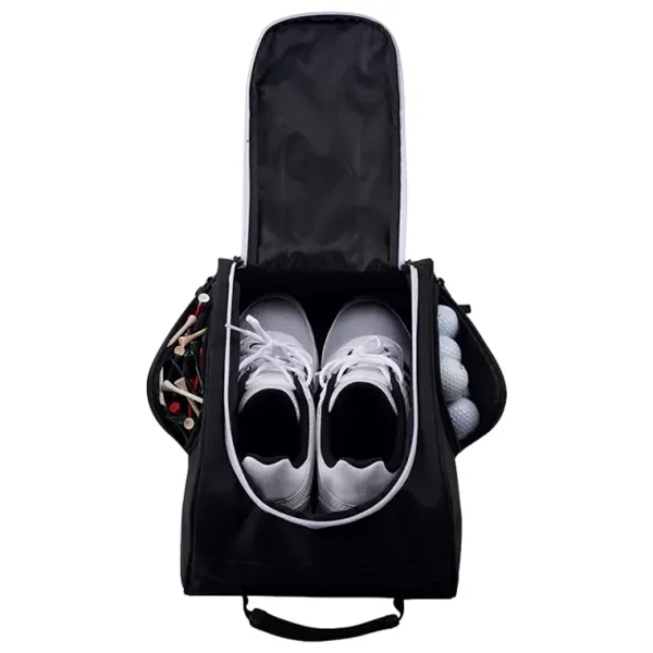 Durable Oxford golf shoe bag organizes shoes, balls, tees & gear... from ASI 98766 Yanlee Trading Co Ltd