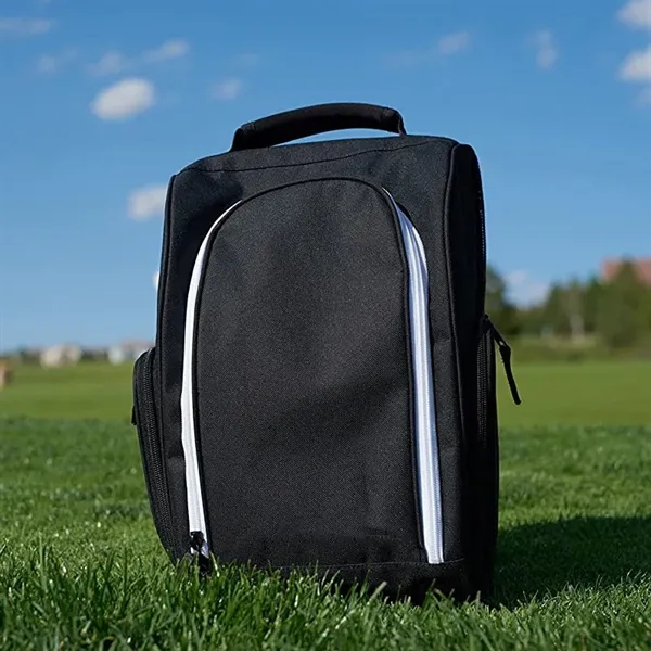 Durable Oxford golf shoe bag organizes shoes, balls, tees & gear... from ASI 98766 Yanlee Trading Co Ltd