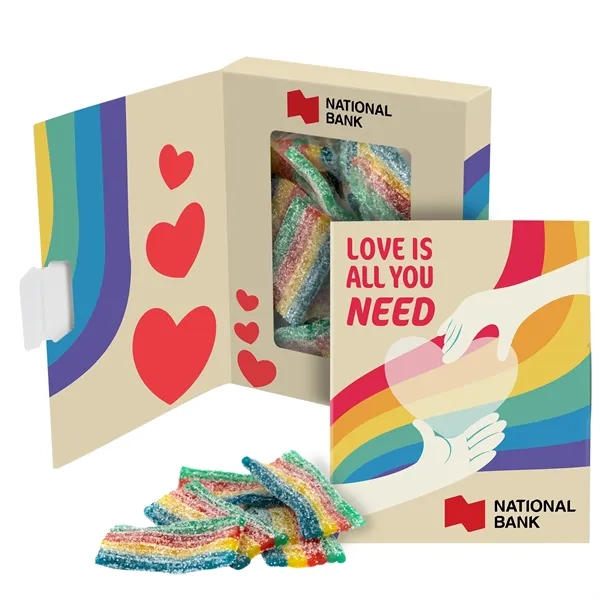 Item #BWB-RBB-E Book Window Box - Rainbow Belts