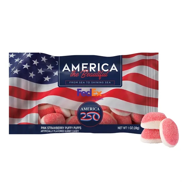 Item #DGB-STPA-E America 250 - 1oz. Digibag™ - Strawberry Puffs