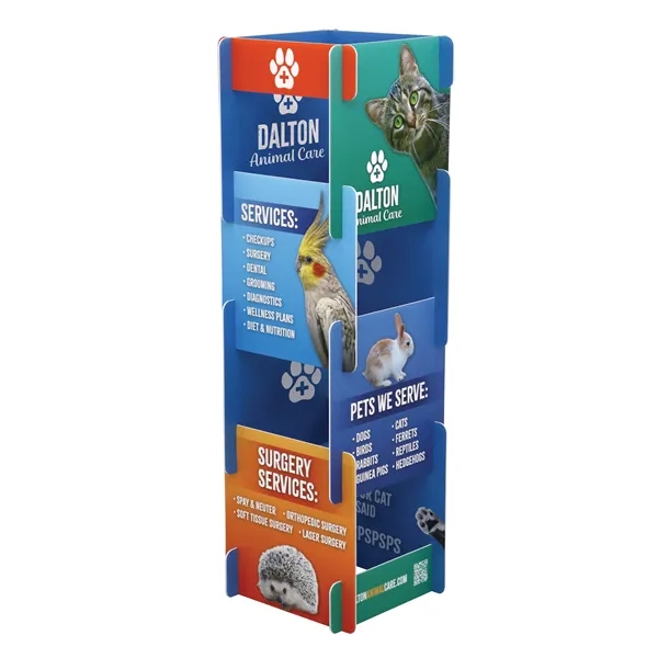 18"w x 57"h Display Tower w/full color, full coverage on 4mm... from ASI 95280 Warwick Publishing Co / Warwick