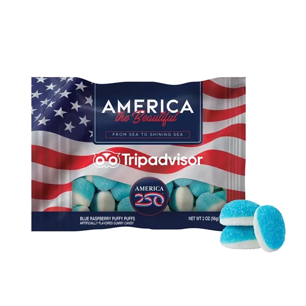 Item #DHF-BRPFA-E America 250 - 2oz. Digibag™ - Blue Raspberry Puffs