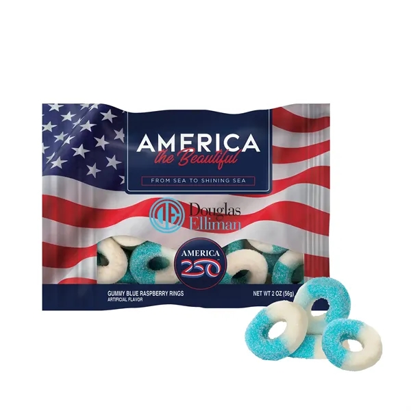 Item #DHF-BRRA-E America 250 - 2oz. Digibag™ - Blue Raspberry Rings