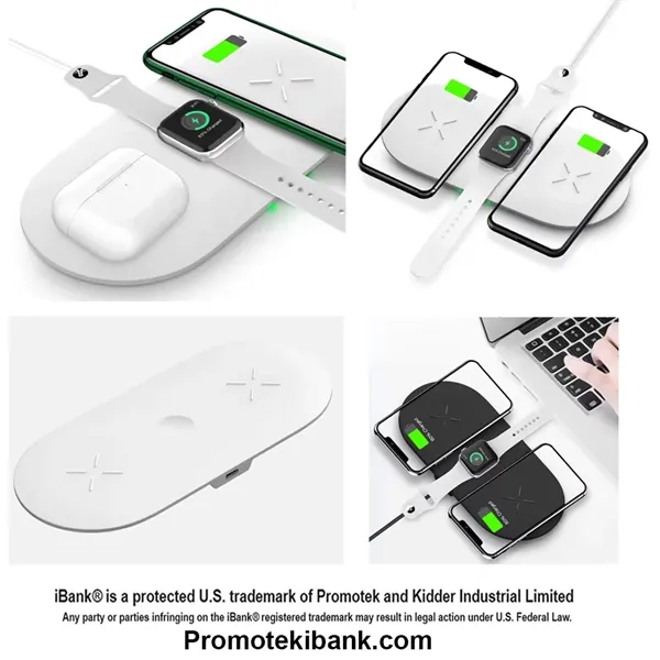 iBank® 3-in-1 Charger for iPhone, Apple Watch & AirPods... from ASI 79909 Promotek
