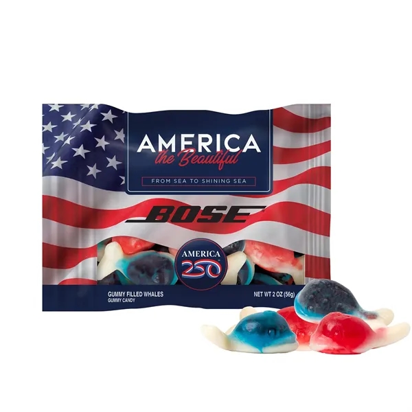 Item #DHF-GWA-E America 250 - 2oz. Digibag™ - Gummy Filled Whales