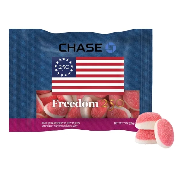 Item #DHF-STPFFR-E Freedom 250 - 2oz. Digibag™ - Strawberry Puffs
