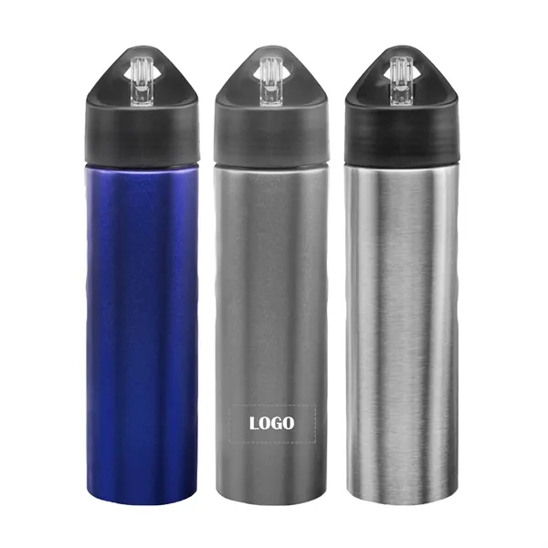 Stainless steel metallic matte finish bottle of 25 oz capacity and... from ASI 37218 Athena Promo (tm)
