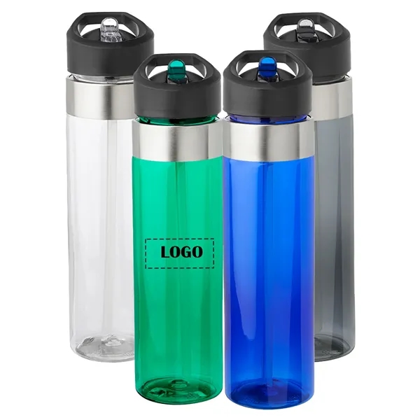 Translucent plastic bottle of 24 oz. capacity and imprint option... from ASI 37218 Athena Promo (tm)