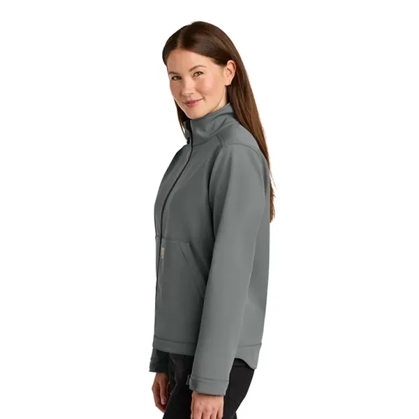 Women's Carhartt soft shell jacket built for outdoor work and branded... from ASI 72657 Active Life Promo / Active Life