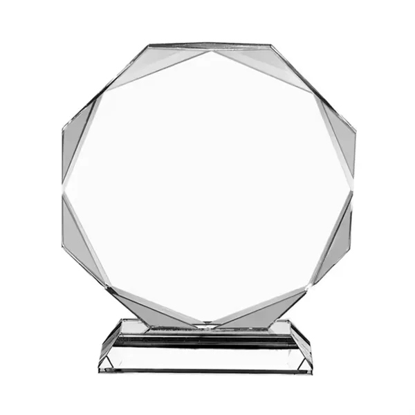Clear crystal honor award trophy plus laser engraving on 1 location... from ASI 37218 Athena Promo (tm)