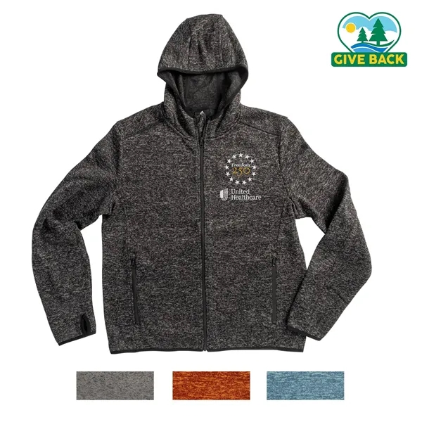 Men's full zip hooded fleece jacket.... from ASI 44900 NC Custom (CI/Lanco) / Lanco