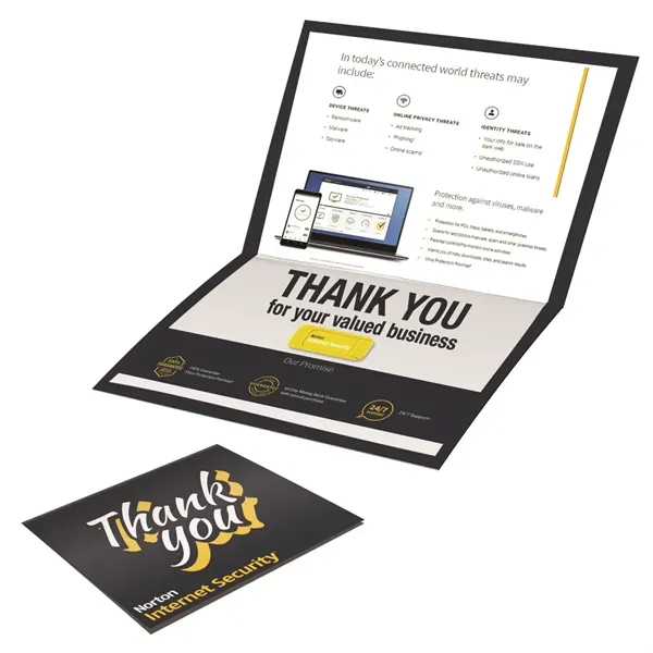 Greeting card with a webcam cover for security against hackers.... from ASI 90807 Tekweld
