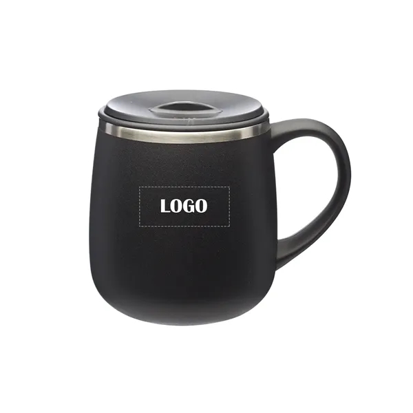 Stainless steel double wall coffee mug of 11 oz. capacity plus... from ASI 37218 Athena Promo (tm)