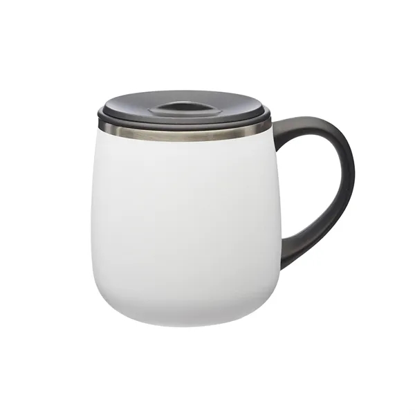 Stainless steel double wall coffee mug of 11 oz. capacity plus... from ASI 37218 Athena Promo (tm)