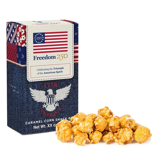 Box filled with caramel corn.... from ASI 44900 NC Custom (CI/Lanco) / Chocolate Inn