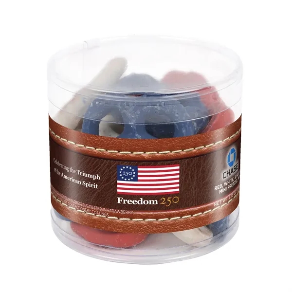 Container of patriotic chocolate pretzels.... from ASI 44900 NC Custom (CI/Lanco) / Chocolate Inn