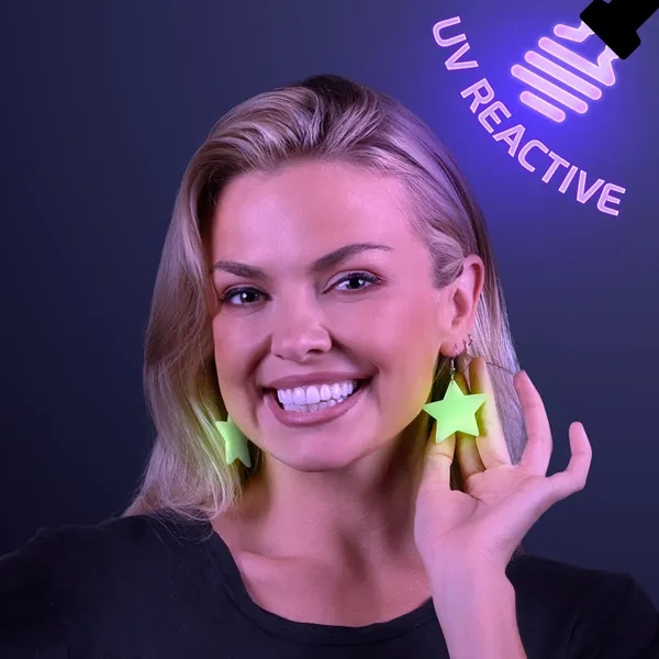 Glow Star Earrings 1-Pair... from ASI 34194 ALightPromos
