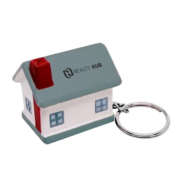 1.875" house shaped stress reliever keychain.... from ASI 63549 Jornik Manufacturing Corp