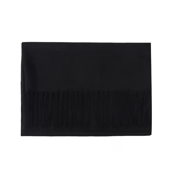 Polyester solid color women scarf plus 1 color embroidery logo on... from ASI 37218 Athena Promo (tm)