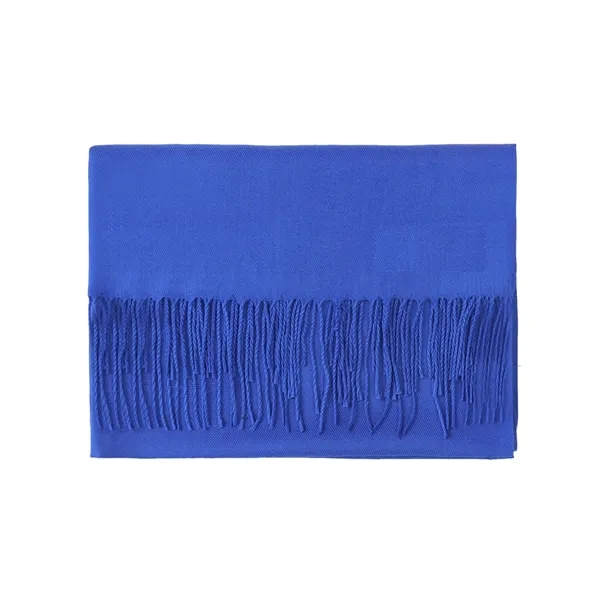Polyester solid color women scarf plus 1 color embroidery logo on... from ASI 37218 Athena Promo (tm)