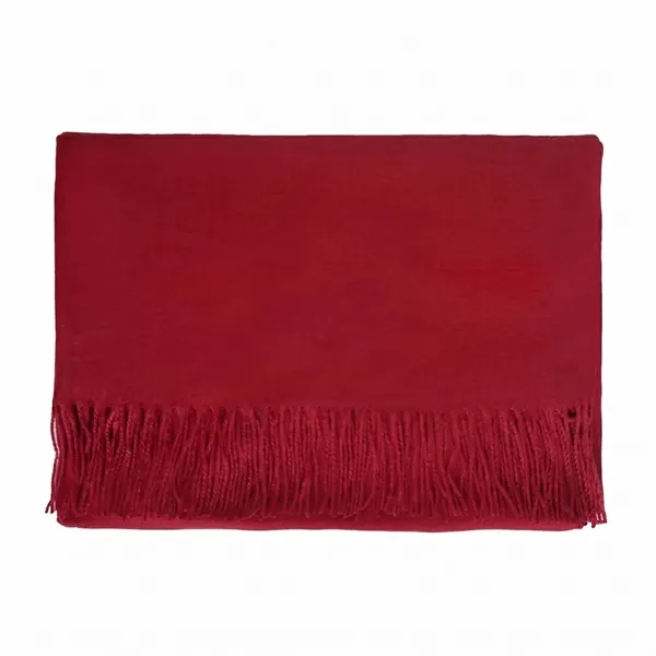 Polyester solid color women scarf plus 1 color embroidery logo on... from ASI 37218 Athena Promo (tm)