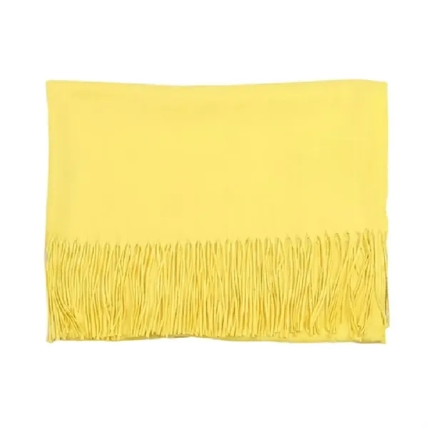 Polyester solid color women scarf plus 1 color embroidery logo on... from ASI 37218 Athena Promo (tm)