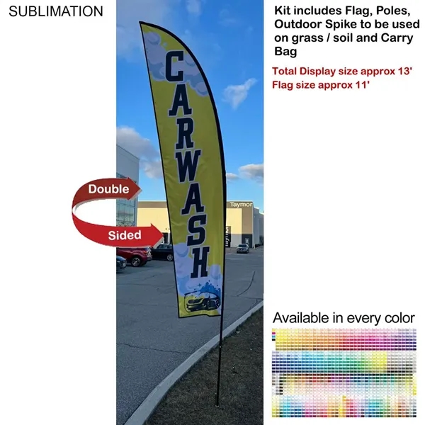 13' Medium Feather Flag Kit, Full Color Graphics Double Sided, Outdoor... from ASI 53509 FIEL-Fairdeal Import & Export / FIEL
