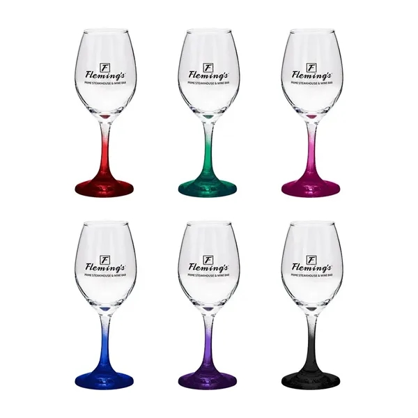 10 oz. white wine glass with colored stem bottom.... from ASI 88060 Snugz/USA Inc