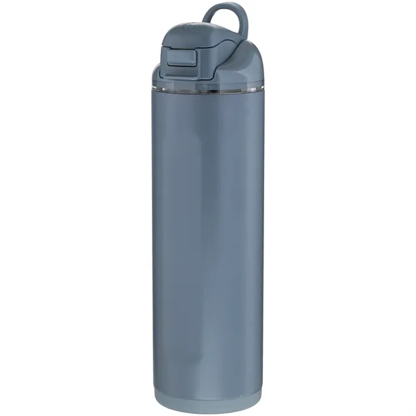 24 oz stainless steel water bottle with dual lid, straw and... from ASI 51197 ETS Express, LLC