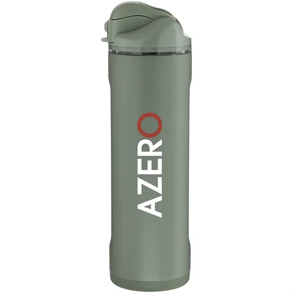 24 oz stainless steel water bottle with dual lid, straw and... from ASI 51197 ETS Express, LLC