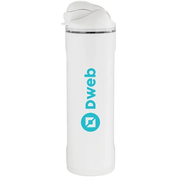 24 oz stainless steel water bottle with dual lid, straw and... from ASI 51197 ETS Express, LLC
