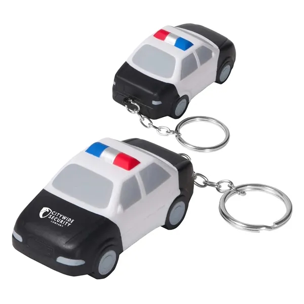 3" police car shaped stress reliever keychain.... from ASI 63549 Jornik Manufacturing Corp