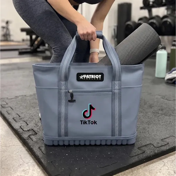 The new and improved Patriot Cooler Frozt Tote Bag is the... from ASI 61005 Hirsch Gift Inc / Patriot