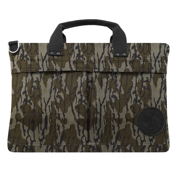 USA Made Book Bag made from durable 15-ounce canvas and leather... from ASI 46170 Compass Industries Inc